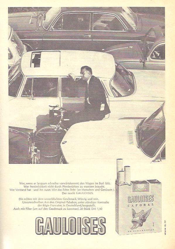 Gauloises Werbung 1967