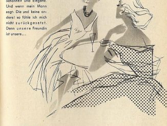 1956 wirbt Borgward für die Isabella mit einer etwas zweideutigen Anzeige.